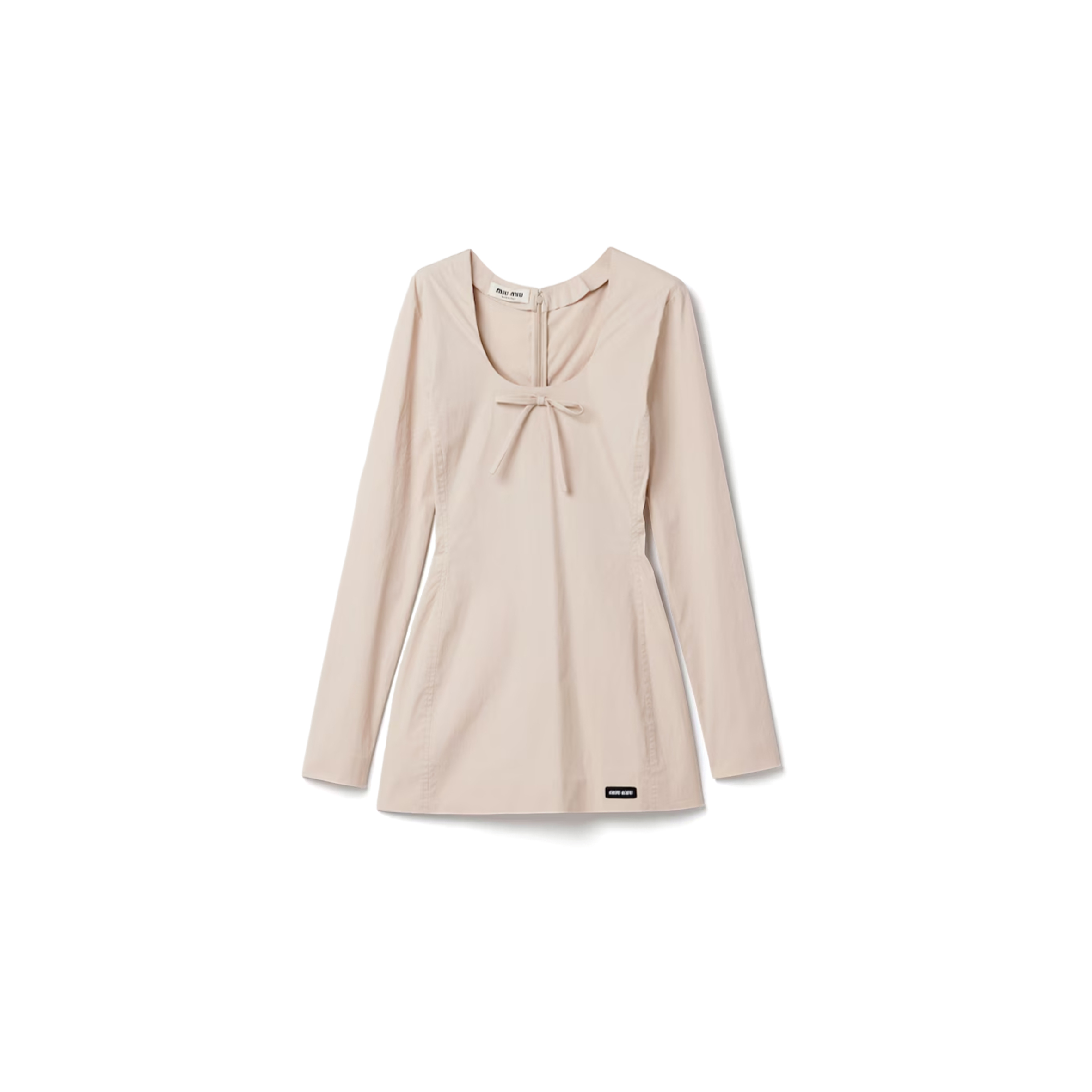 MIU MIU STRETCH POPLIN MINI-DRESS MF6588